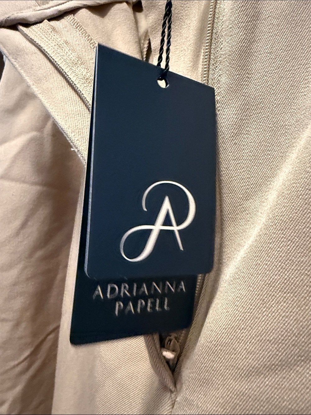 Adrianna Papell Tan Wide-Leg Trousers - Picture 4 of 8